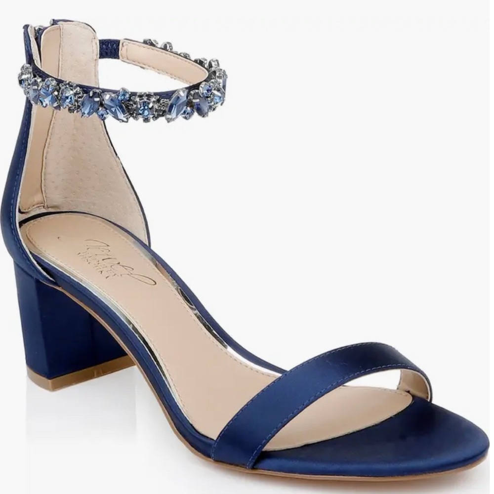 Elegant Blue Ankle Strap Sandals
